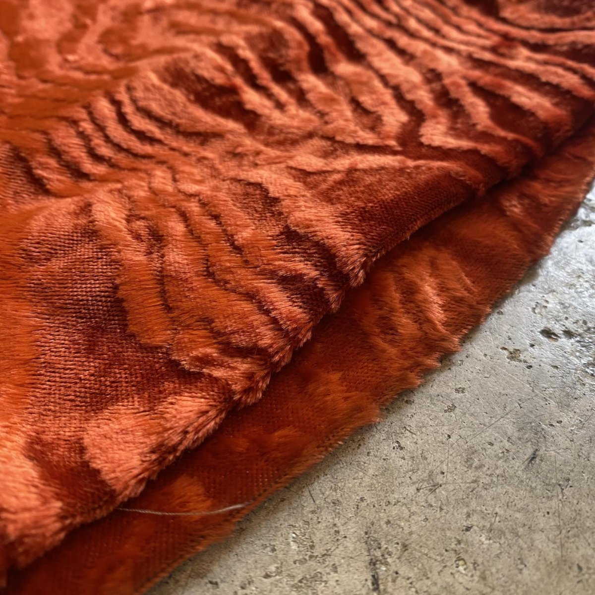 画像11: VELVET PATTERN DESIGN COLOR PANTS / W27 (11)