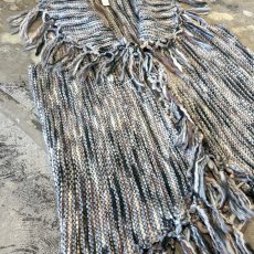 画像5: COLOR MIX FRINGES KNIT VEST / Mens L (5)