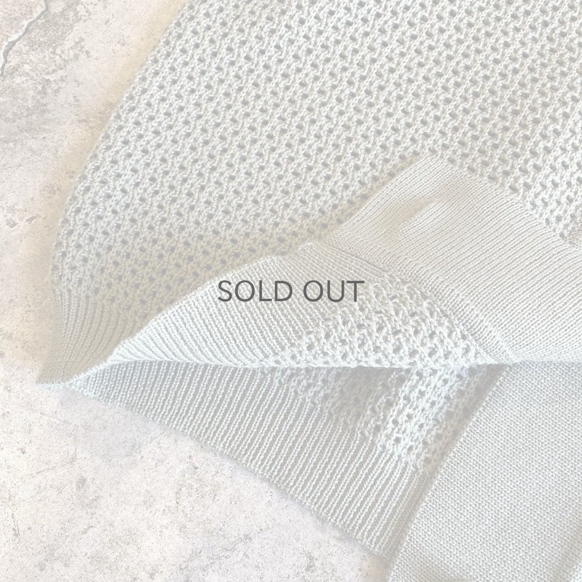 画像5: BIG SAILOR DESIGN MESH WOOL KNIT CARDIGAN / Ladies M(42) / MADE IN ITARY (5)