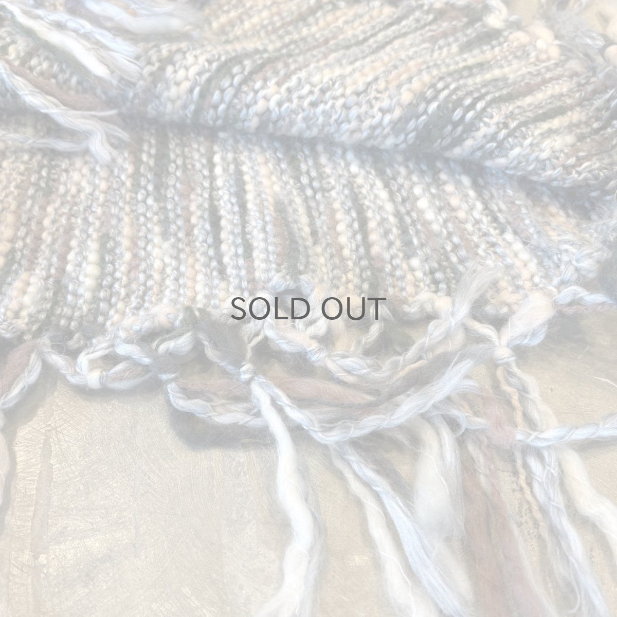 画像8: COLOR MIX FRINGES KNIT VEST / Mens L (8)