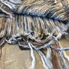 画像8: COLOR MIX FRINGES KNIT VEST / Mens L (8)
