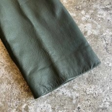 画像8: GREEN COLOR DOUBLE DESIGN LEATHER JACKET / Ladies M(42) (8)