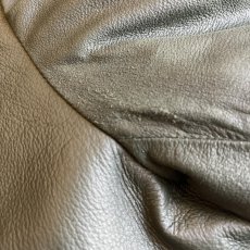 画像12: GREEN COLOR DOUBLE DESIGN LEATHER JACKET / Ladies M(42) (12)