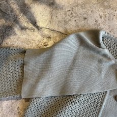 画像10: BIG SAILOR DESIGN MESH WOOL KNIT CARDIGAN / Ladies M(42) / MADE IN ITARY (10)