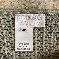 画像12: BIG SAILOR DESIGN MESH WOOL KNIT CARDIGAN / Ladies M(42) / MADE IN ITARY (12)