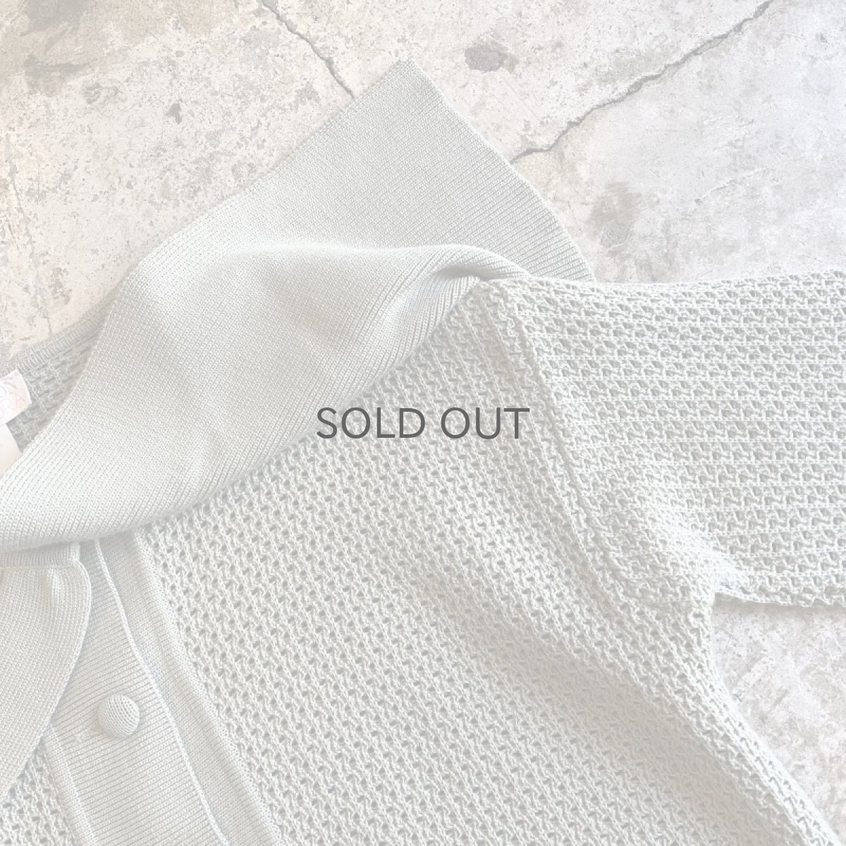 画像11: BIG SAILOR DESIGN MESH WOOL KNIT CARDIGAN / Ladies M(42) / MADE IN ITARY (11)