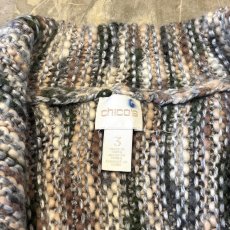 画像10: COLOR MIX FRINGES KNIT VEST / Mens L (10)