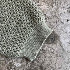 画像6: BIG SAILOR DESIGN MESH WOOL KNIT CARDIGAN / Ladies M(42) / MADE IN ITARY (6)
