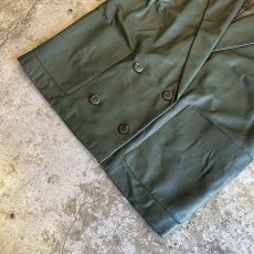 画像4: GREEN COLOR DOUBLE DESIGN LEATHER JACKET / Ladies M(42) (4)
