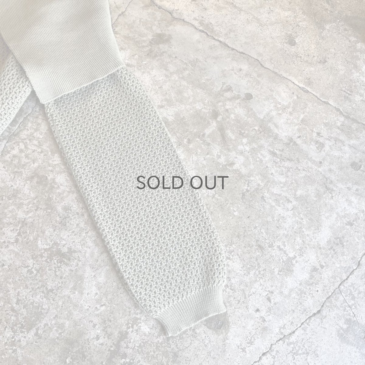 画像7: BIG SAILOR DESIGN MESH WOOL KNIT CARDIGAN / Ladies M(42) / MADE IN ITARY (7)