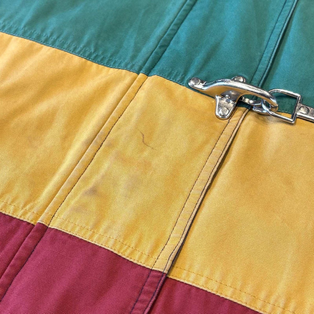 画像10: COLOR SWITCHED BORDER HOODIE FIREMAN JACKET / Mens L (10)