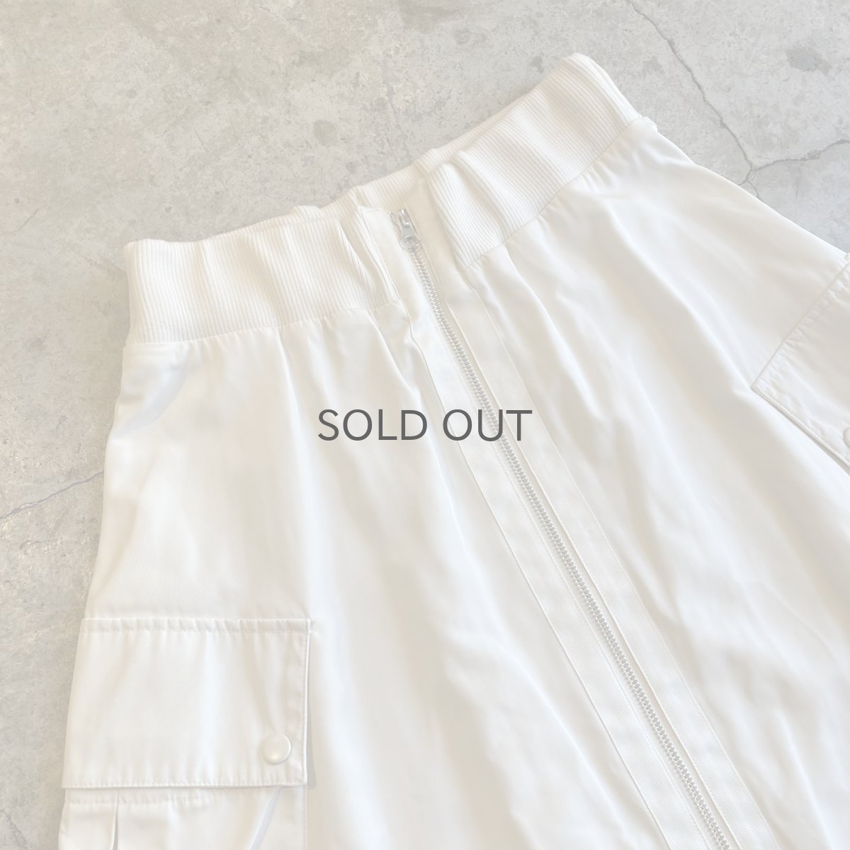 画像3: FRONT ZIP CARGO DESIGN LONG SKIRT / W25~W35 (3)