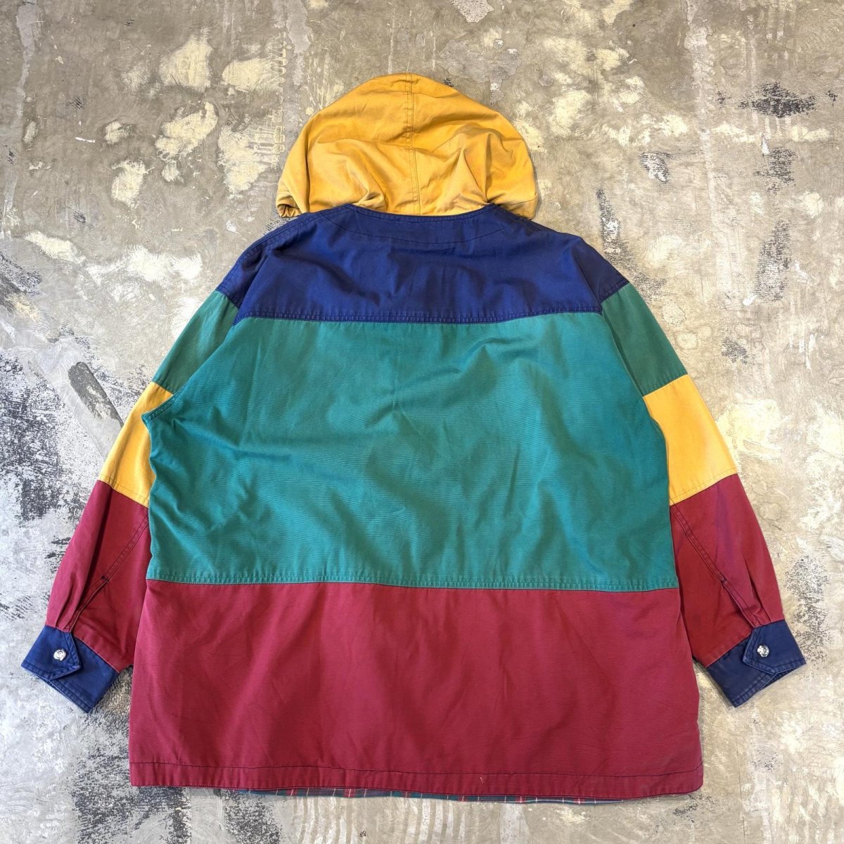 画像2: COLOR SWITCHED BORDER HOODIE FIREMAN JACKET / Mens L (2)