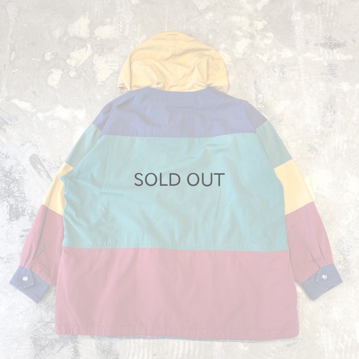 画像2: COLOR SWITCHED BORDER HOODIE FIREMAN JACKET / Mens L (2)