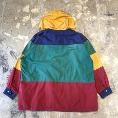 画像2: COLOR SWITCHED BORDER HOODIE FIREMAN JACKET / Mens L (2)