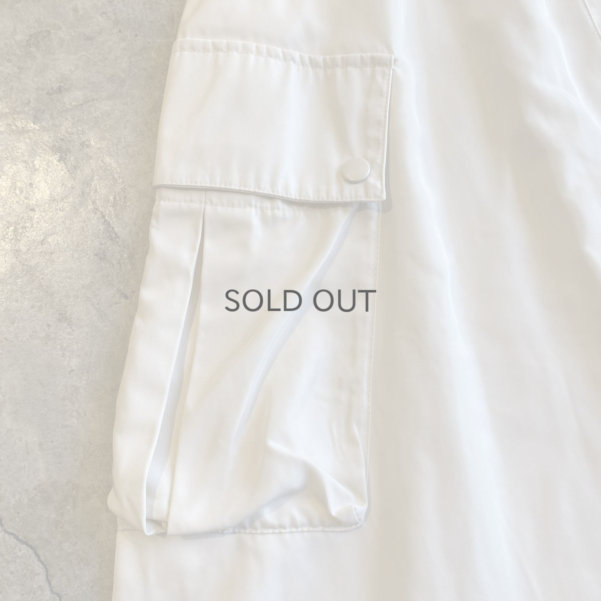 画像4: FRONT ZIP CARGO DESIGN LONG SKIRT / W25~W35 (4)