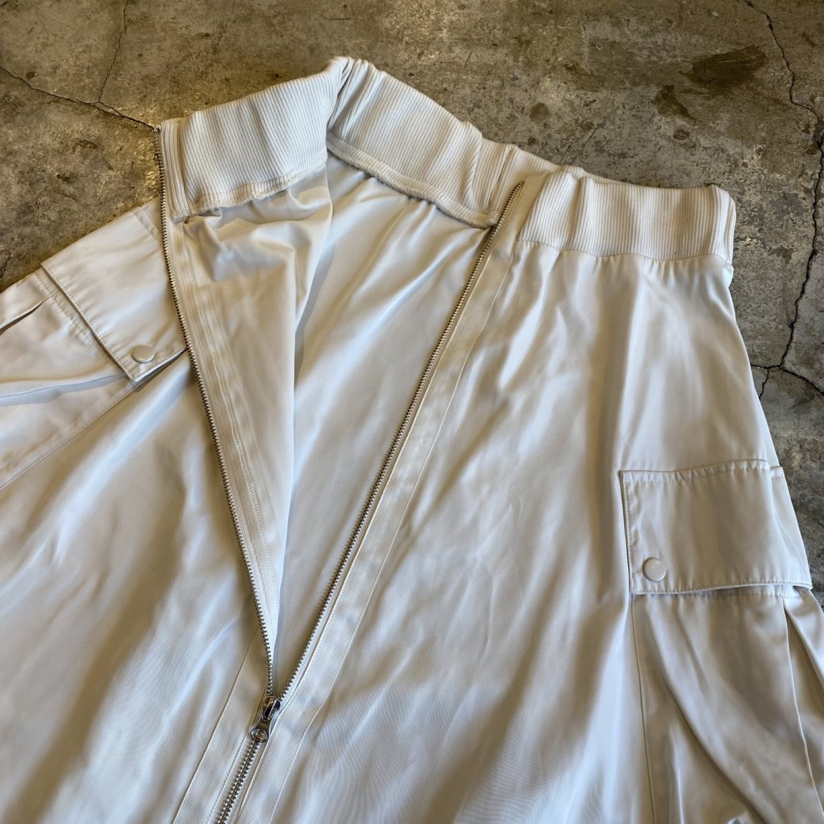 画像9: FRONT ZIP CARGO DESIGN LONG SKIRT / W25~W35 (9)