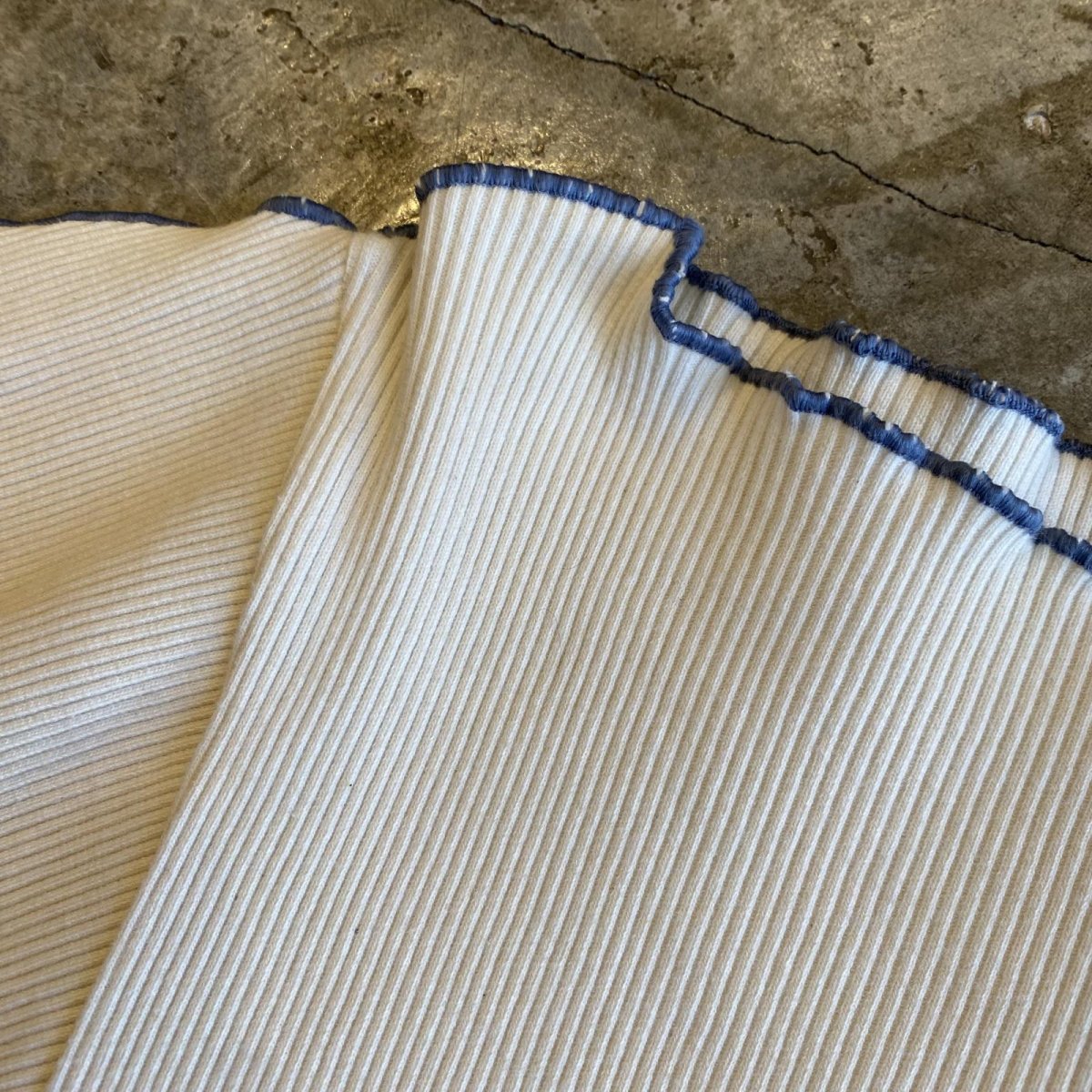 画像8: DOLMAN SLEEVE COLOR POINT STITCH THERMAL L/S TEE / Ladies M (8)