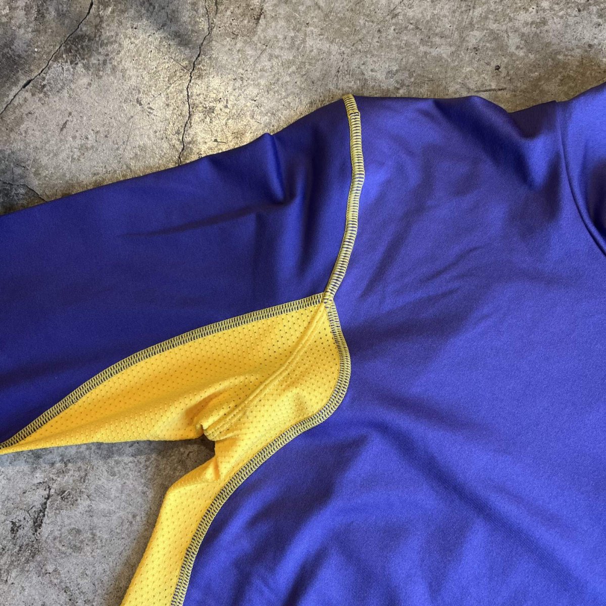 画像10: 【NIKE PRO COMBAT】BI COLOR PATCHWORK DESIGN COMPRESSION L/S TOPS / Ladies S~M(S)  (10)