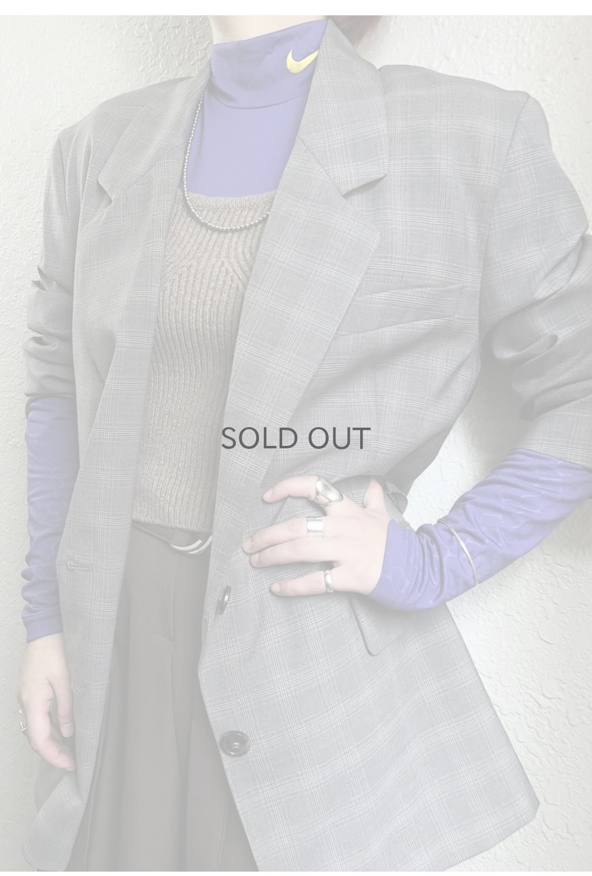 画像15: 【NIKE PRO COMBAT】BI COLOR PATCHWORK DESIGN COMPRESSION L/S TOPS / Ladies S~M(S)  (15)