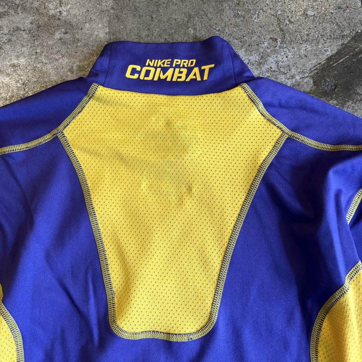 画像11: 【NIKE PRO COMBAT】BI COLOR PATCHWORK DESIGN COMPRESSION L/S TOPS / Ladies S~M(S)  (11)