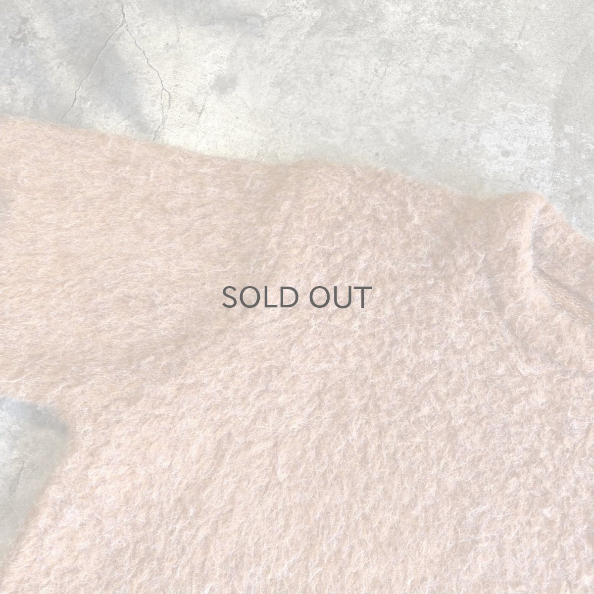 画像10: ORANGE COLOR OVER DESIGN WOOL KNIT L/S TOPS / Ladies L (10)