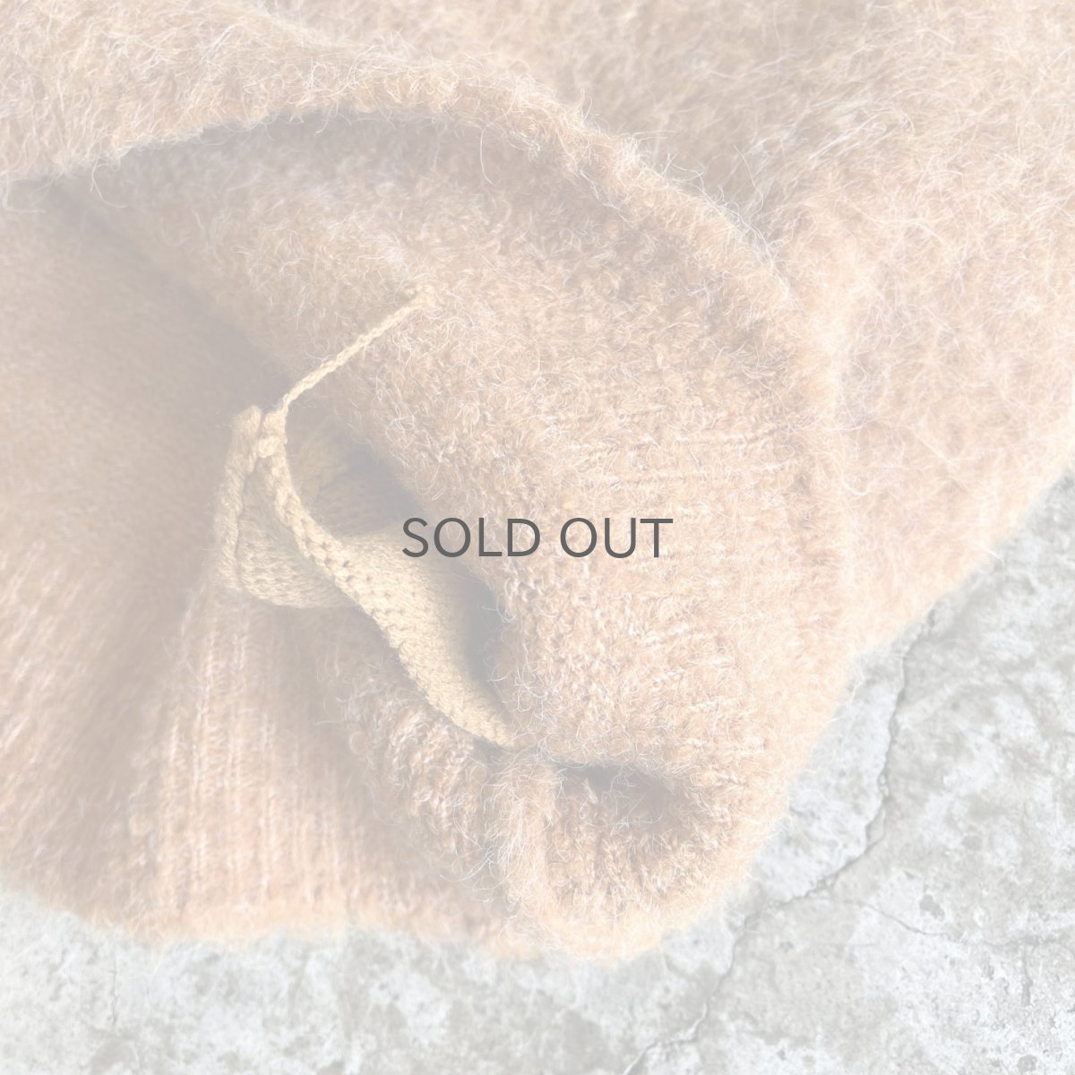 画像5: ORANGE COLOR OVER DESIGN WOOL KNIT L/S TOPS / Ladies L (5)