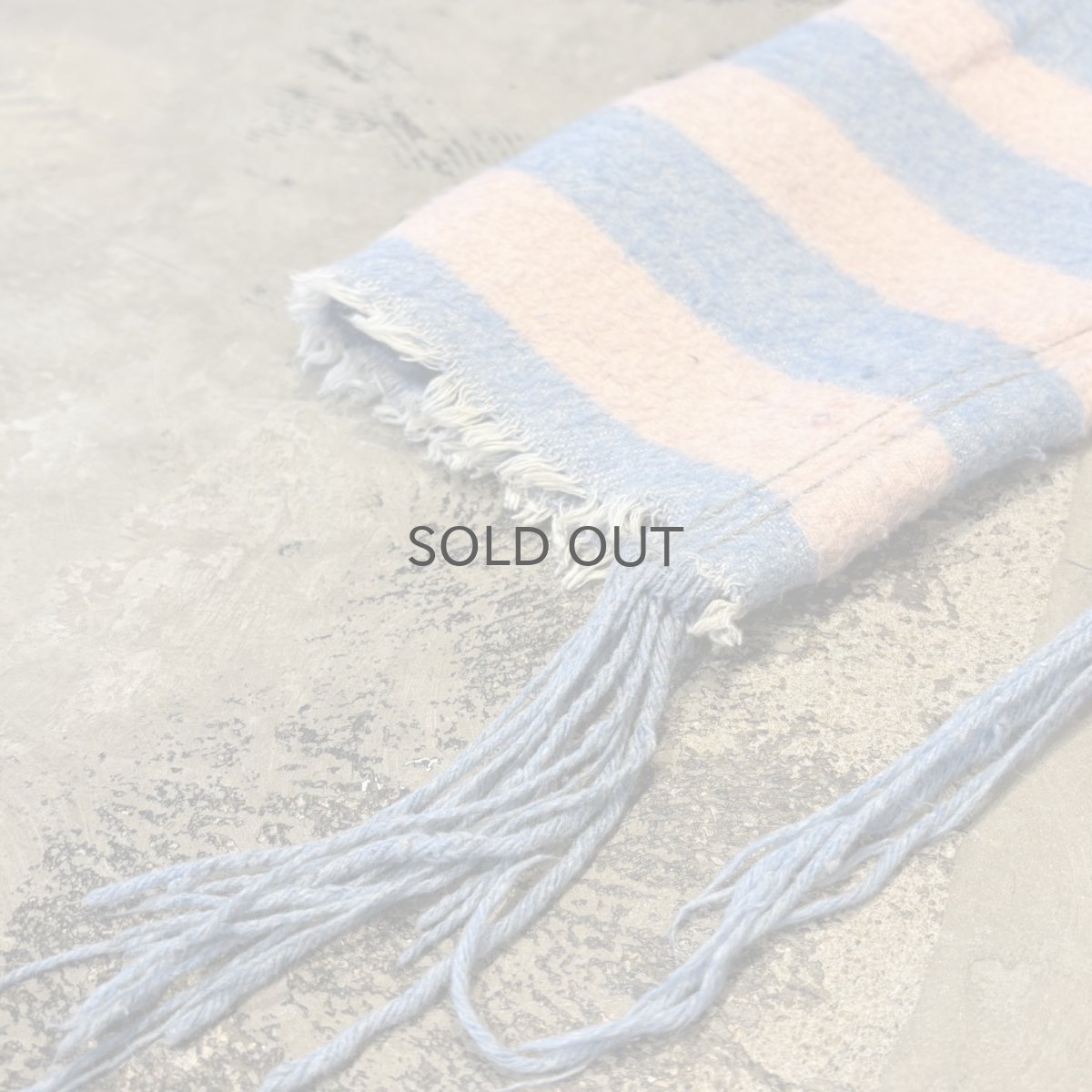 画像7: BICOLOR BORDER ZIP UP FRINGE CARDIGAN / Mens L (7)