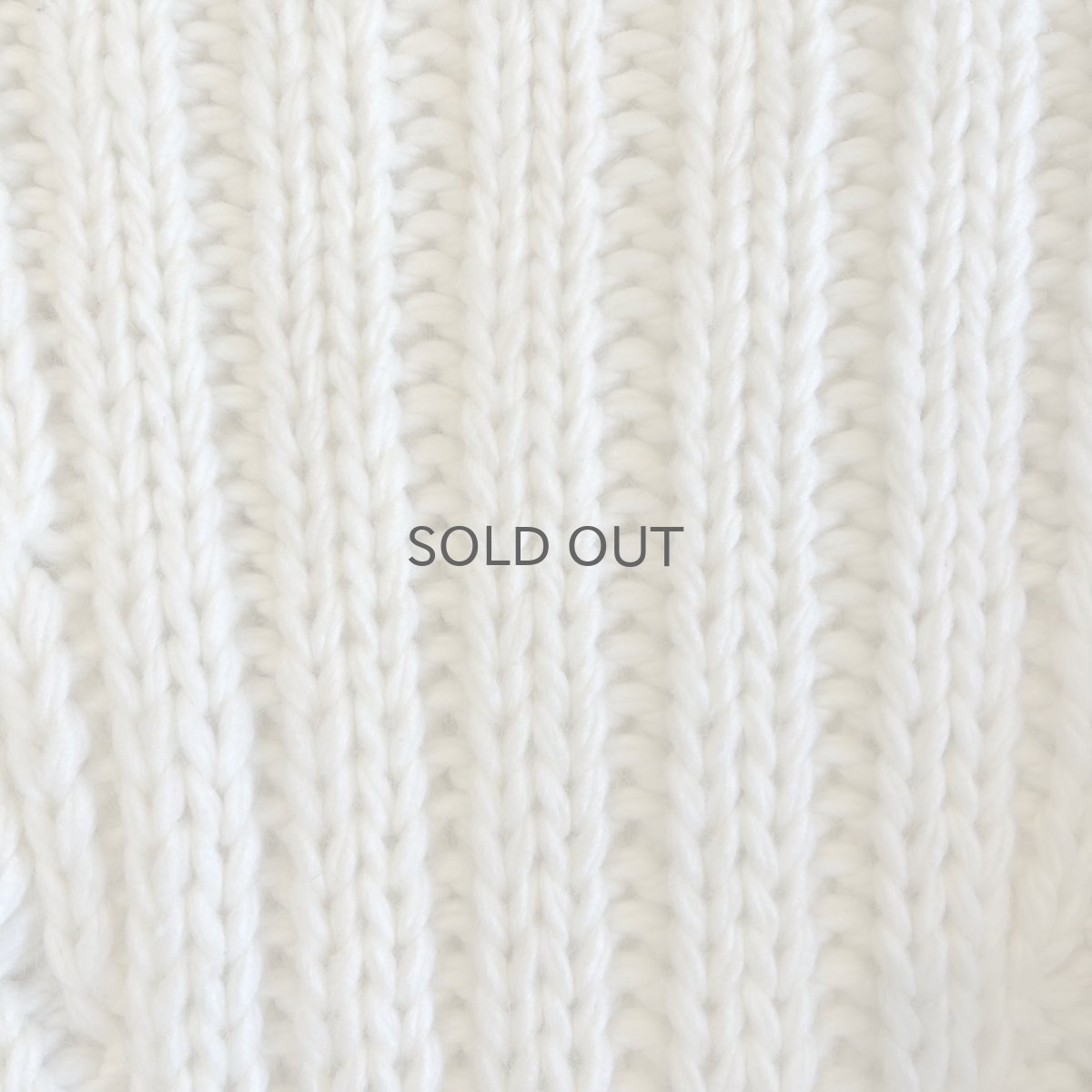 画像11: FRINGE DESIGN SIMPLE CABLE STITCH KNIT SWEATER / Ladies M  (11)