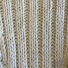 画像11: FRINGE DESIGN SIMPLE CABLE STITCH KNIT SWEATER / Ladies M  (11)