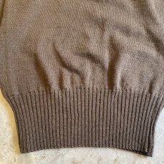 画像7: MILITARY 5 BUTTON HENRY DESIGN KNIT L/S TOPS / Ladies M (7)