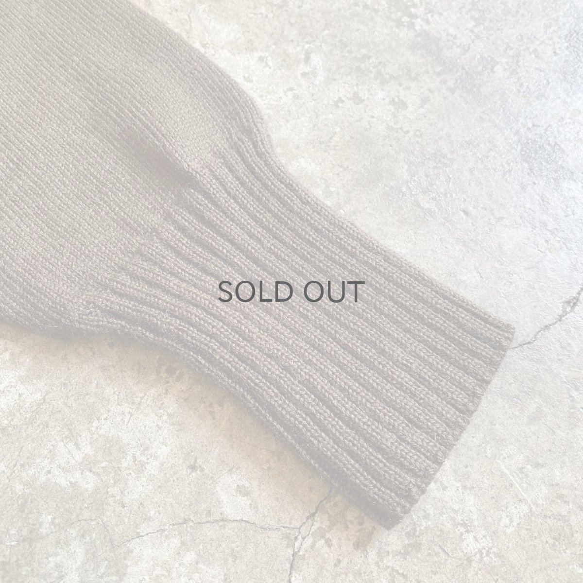 画像10: MILITARY 5 BUTTON HENRY DESIGN KNIT L/S TOPS / Ladies M (10)