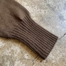 画像10: MILITARY 5 BUTTON HENRY DESIGN KNIT L/S TOPS / Ladies M (10)