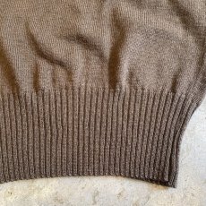 画像4: MILITARY 5 BUTTON HENRY DESIGN KNIT L/S TOPS / Ladies M (4)