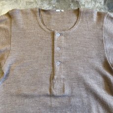画像4: OLD HENRY 3 BUTTON DESIGN KNIT L/S TOPS / Ladies M (4)