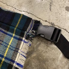 画像7: 【Wiz&Witch】"WANDERER" SCOTLAND CHECK VINTAGE WRAP SKIRT / FREE (7)