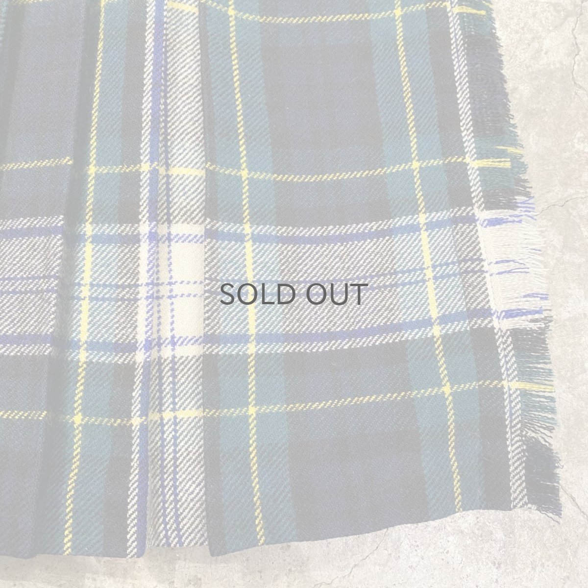 画像4: 【Wiz&Witch】"WANDERER" SCOTLAND CHECK VINTAGE WRAP SKIRT / FREE (4)