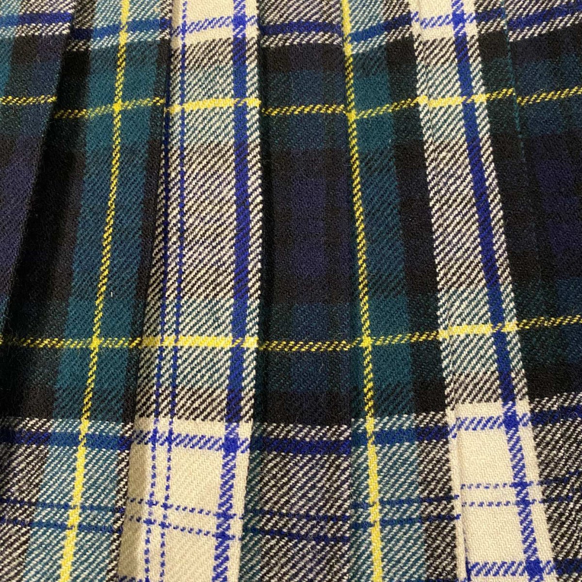画像5: 【Wiz&Witch】"WANDERER" SCOTLAND CHECK VINTAGE WRAP SKIRT / FREE (5)