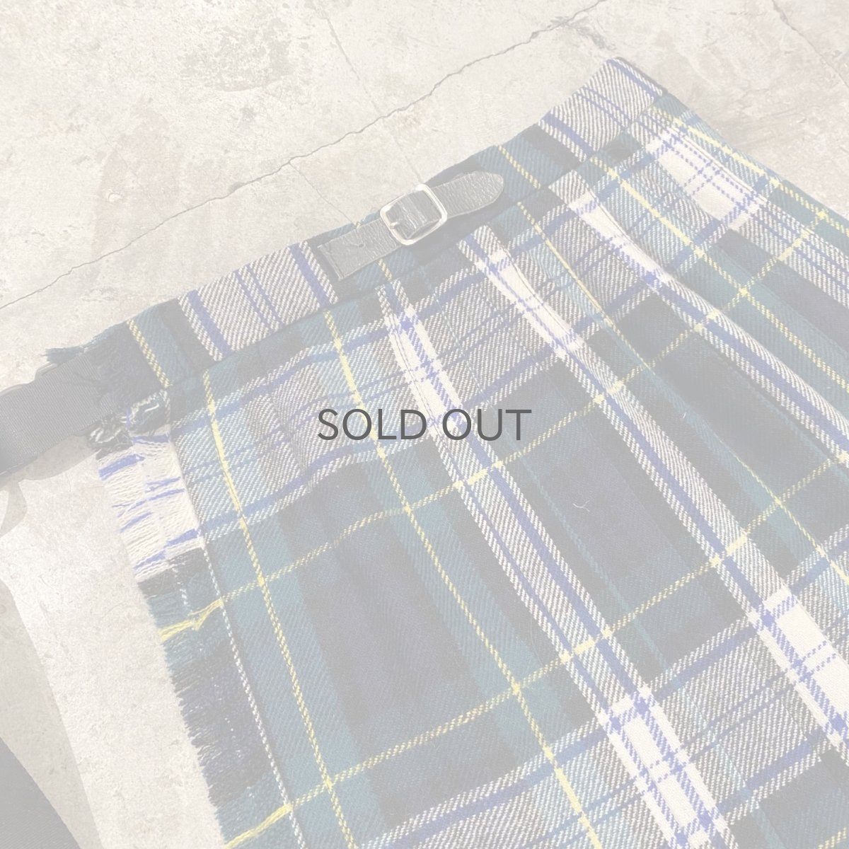 画像10: 【Wiz&Witch】"WANDERER" SCOTLAND CHECK VINTAGE WRAP SKIRT / FREE (10)
