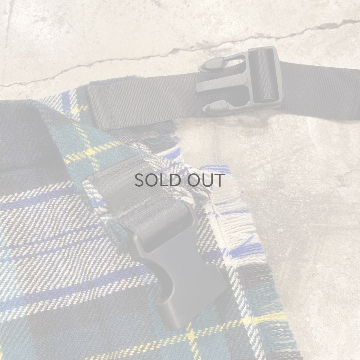 画像9: 【Wiz&Witch】"WANDERER" SCOTLAND CHECK VINTAGE WRAP SKIRT / FREE (9)