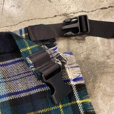 画像9: 【Wiz&Witch】"WANDERER" SCOTLAND CHECK VINTAGE WRAP SKIRT / FREE (9)