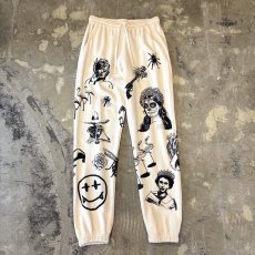 画像1: 【JESUS AND JOHN】MULTI ART HANDPRINTED SWEAT PANTS / OS (1)