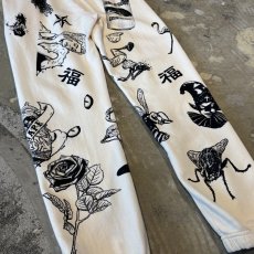 画像11: 【JESUS AND JOHN】MULTI ART HANDPRINTED SWEAT PANTS / OS (11)