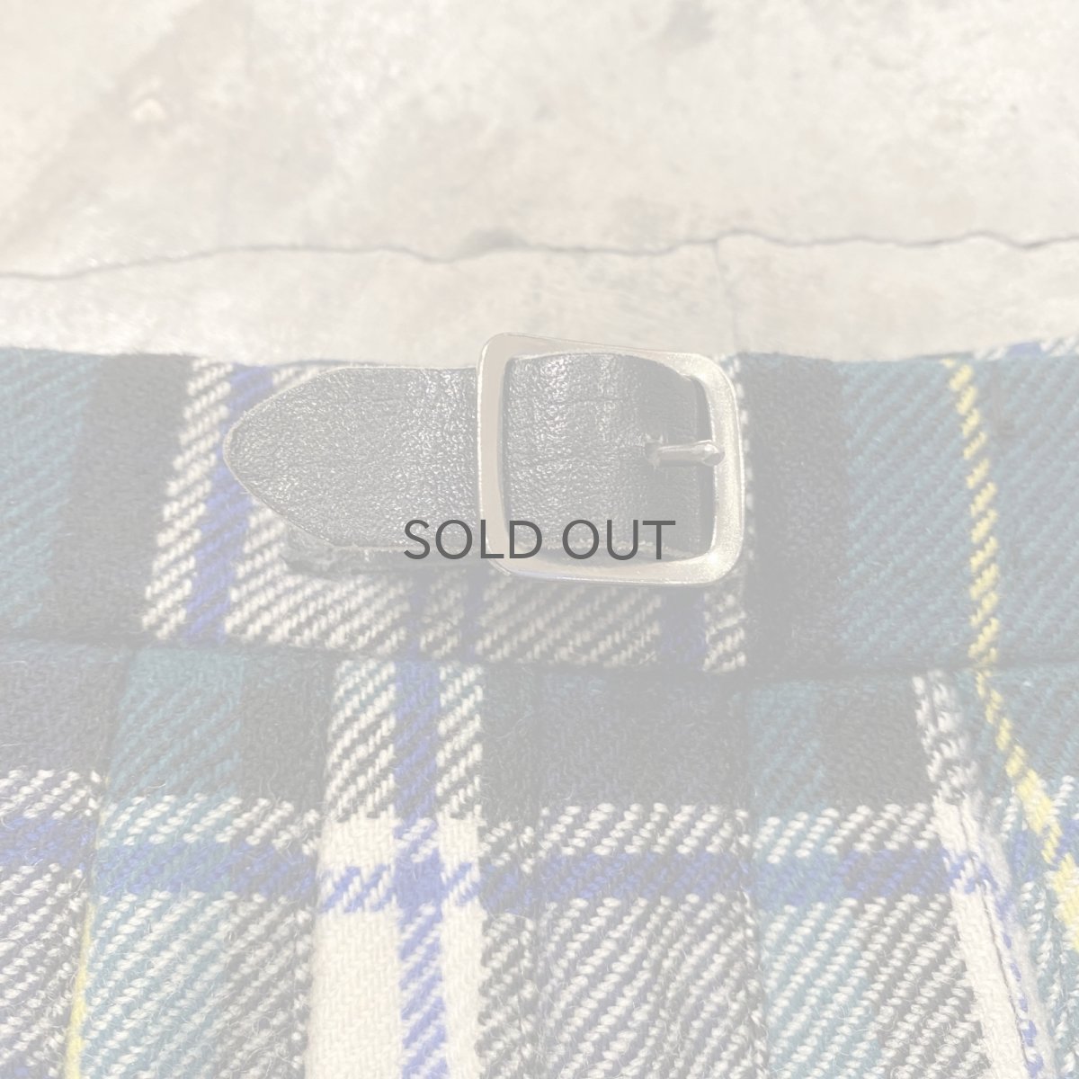 画像6: 【Wiz&Witch】"WANDERER" SCOTLAND CHECK VINTAGE WRAP SKIRT / FREE (6)