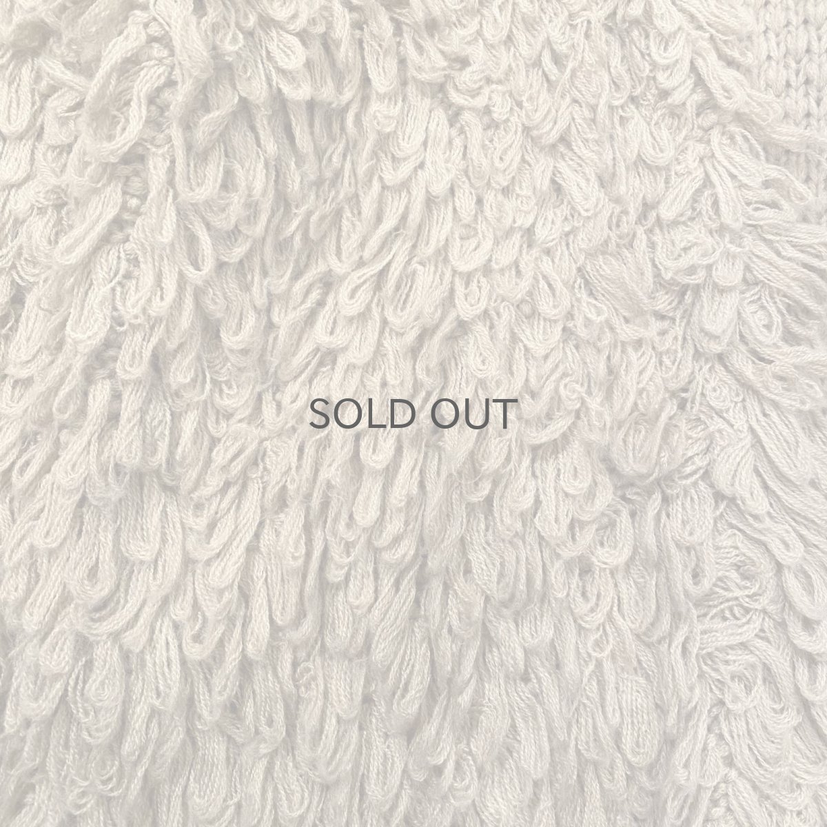 画像4: BEIGE COLOR LOOP FRINGE DESIGN KNIT CARDIGAN / Ladies L (4)