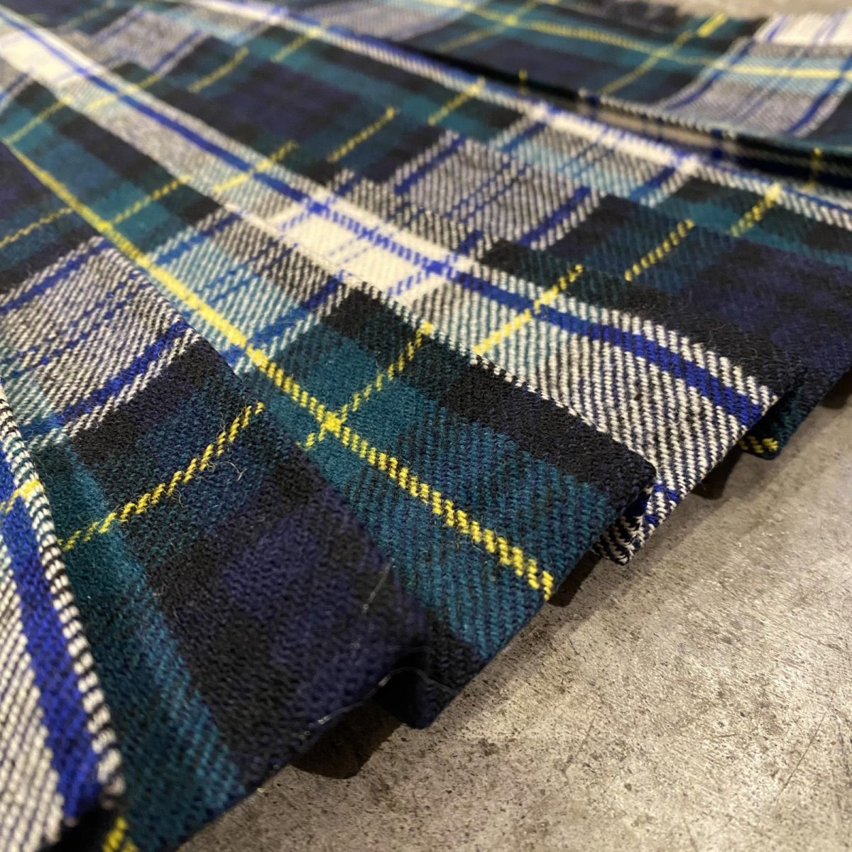 画像12: 【Wiz&Witch】"WANDERER" SCOTLAND CHECK VINTAGE WRAP SKIRT / FREE (12)