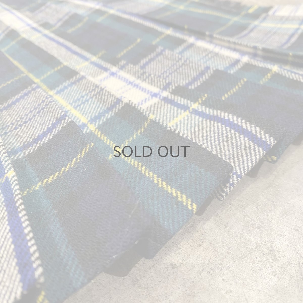 画像12: 【Wiz&Witch】"WANDERER" SCOTLAND CHECK VINTAGE WRAP SKIRT / FREE (12)