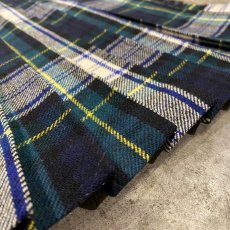 画像12: 【Wiz&Witch】"WANDERER" SCOTLAND CHECK VINTAGE WRAP SKIRT / FREE (12)