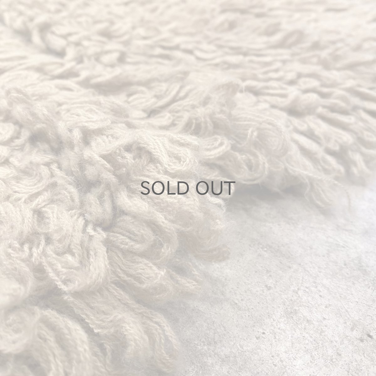 画像12: BEIGE COLOR LOOP FRINGE DESIGN KNIT CARDIGAN / Ladies L (12)