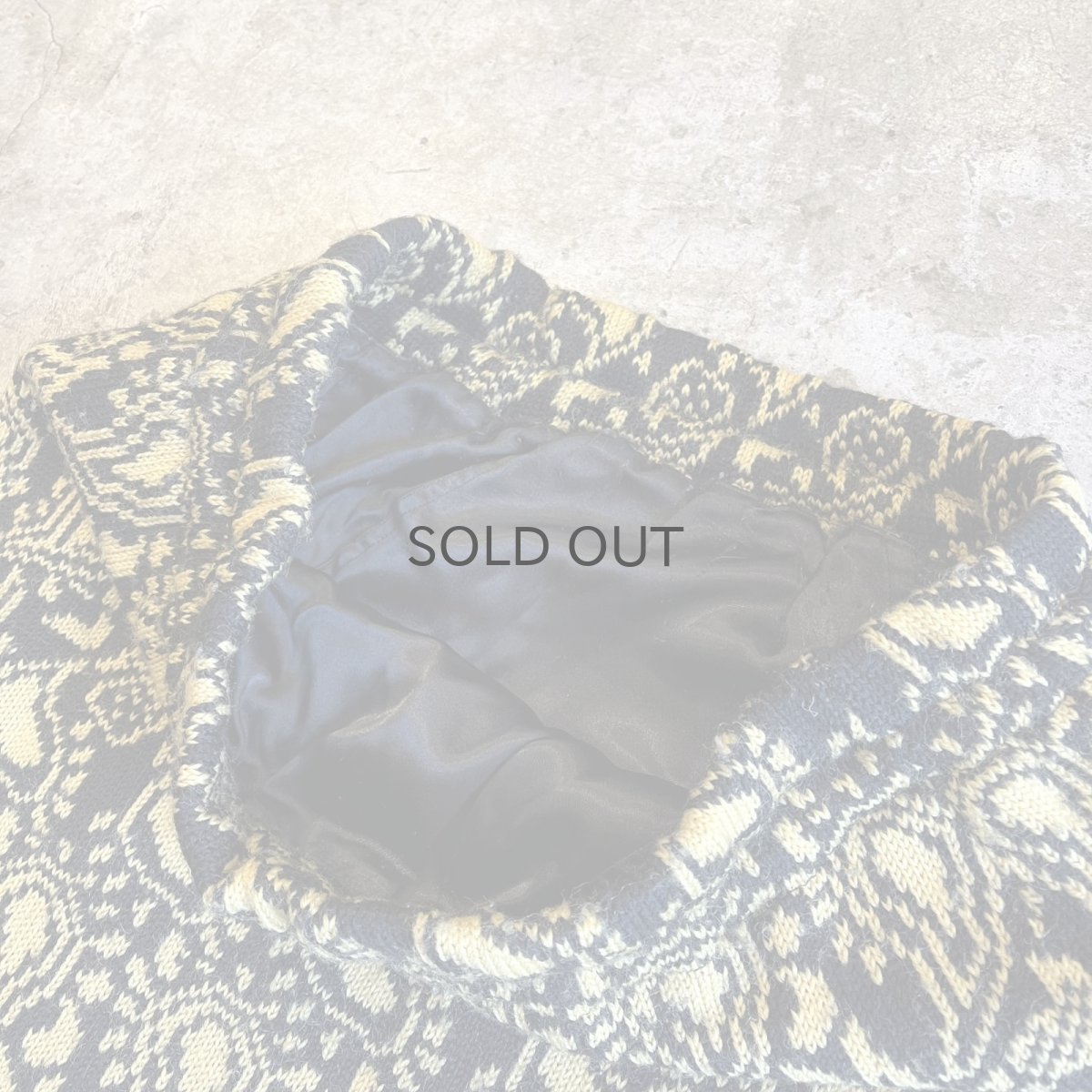 画像8: ALL OVER PAISLEY PATTERN DESIGN KNIT LONG SKIRT / W29~W36 (8)